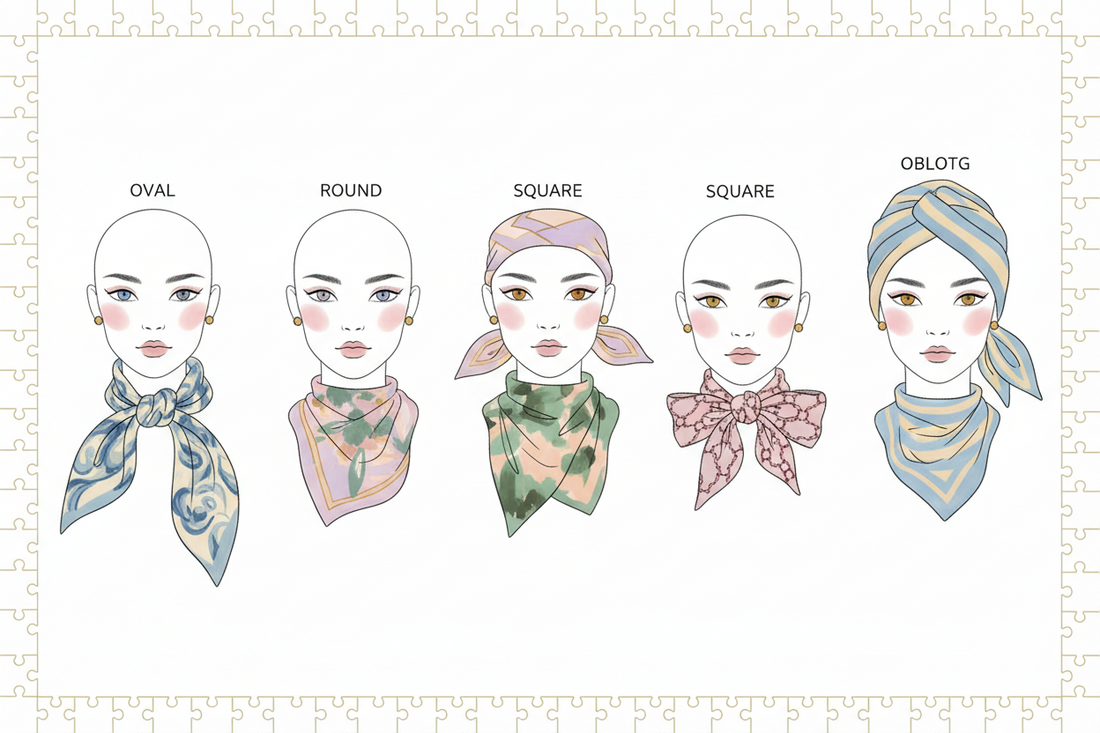 Quel Foulard Selon sa Forme de Visage (Guide Complet)