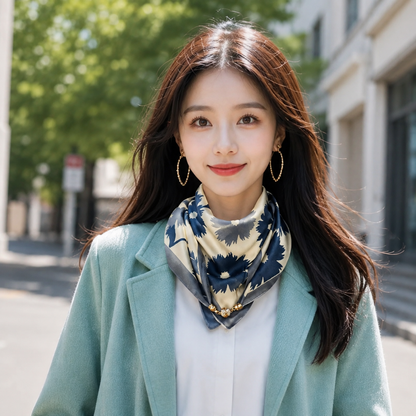 Foulard Femme en Soie Magnétique