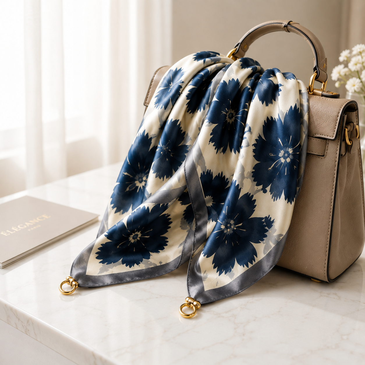 Foulard Femme en soie Magnétique