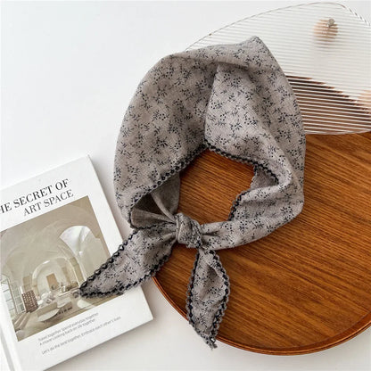 Foulard d'été floral bohème triangulaire