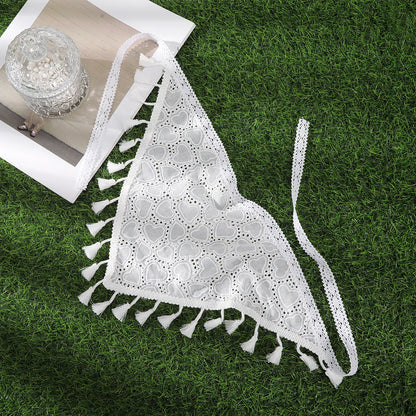 Foulard Triangle Fleuri Vintage