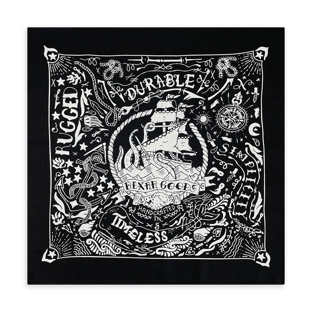 Bandana Coton Imprimé Nautique Hip Hop