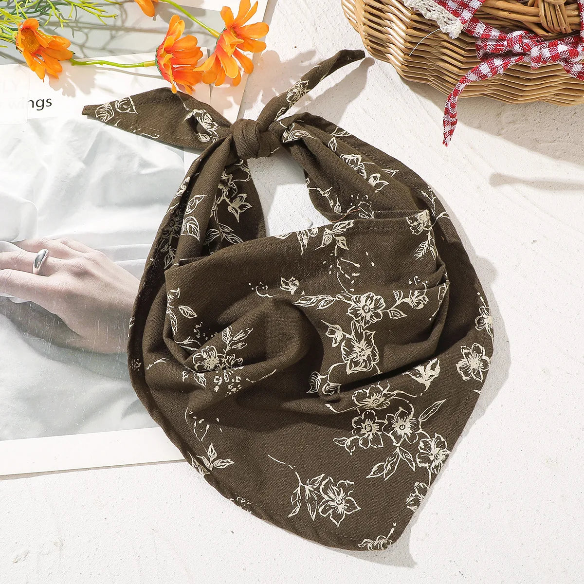 Foulard Rétro Y2K Bohème pour Cheveux