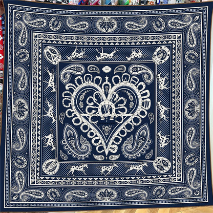Foulard Carré Soie & Cachemire Imprimé Animal