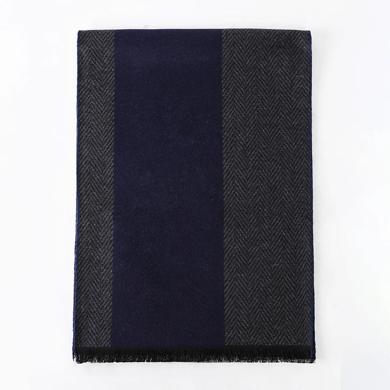 Foulard Homme Coton Patchwork Rayé Doux