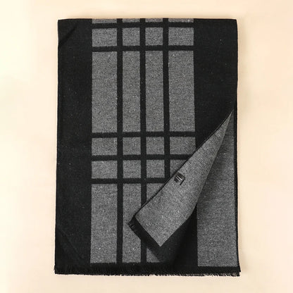Foulard Homme Coton Patchwork Rayé Doux