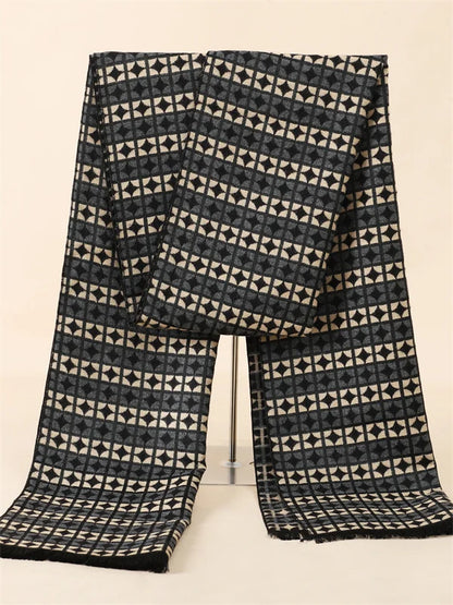 Foulard Homme Cachemire Luxe Hiver