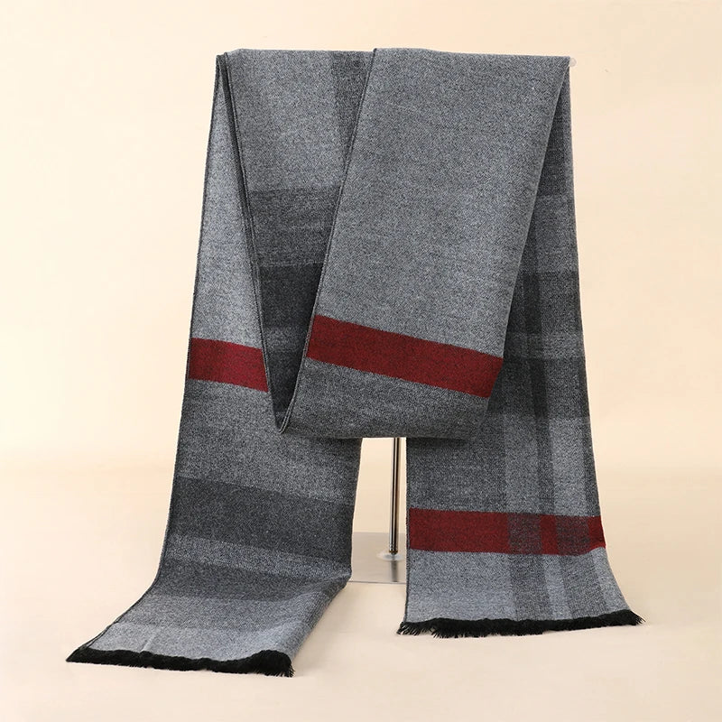 Foulard Homme Cachemire Luxe Hiver