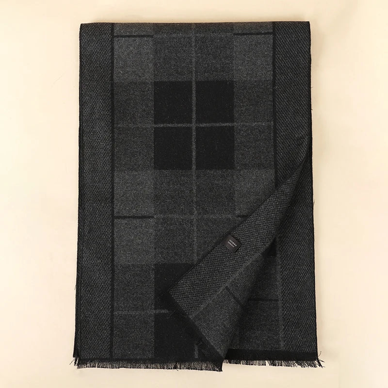 Foulard Homme Coton Patchwork Rayé Doux