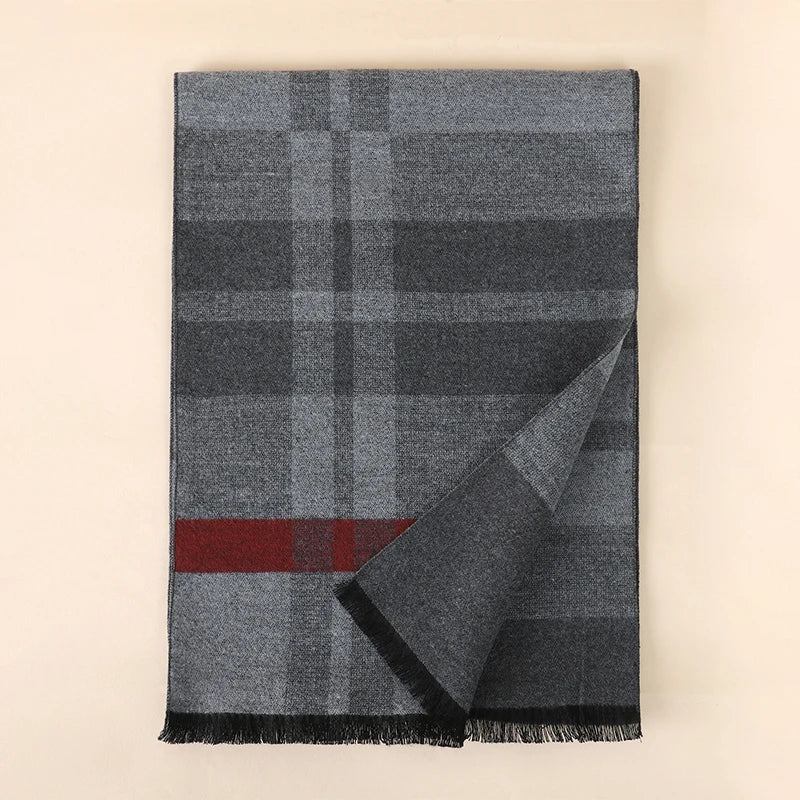 Foulard Homme Coton Patchwork Rayé Doux