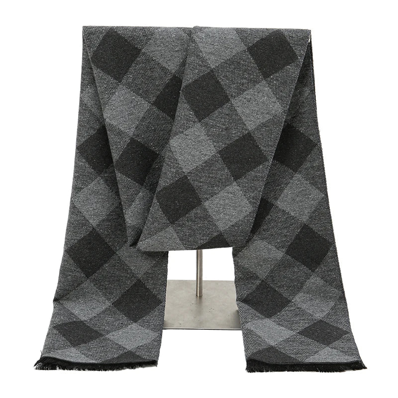 Foulard Homme Coton Patchwork Rayé Doux