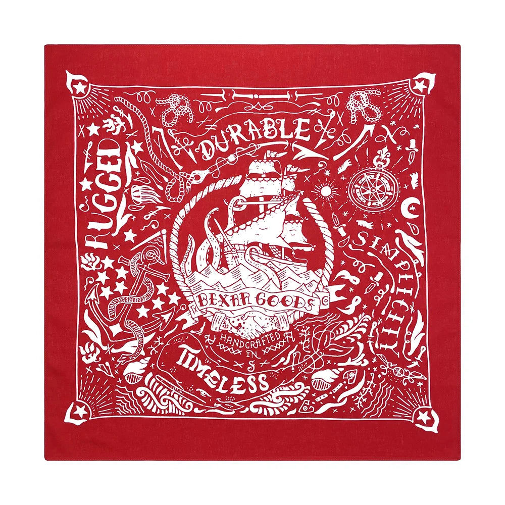 Bandana Coton Imprimé Nautique Hip Hop