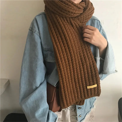 Foulard Vintage Laine Tricotée - Chaleur & Style Unisexe