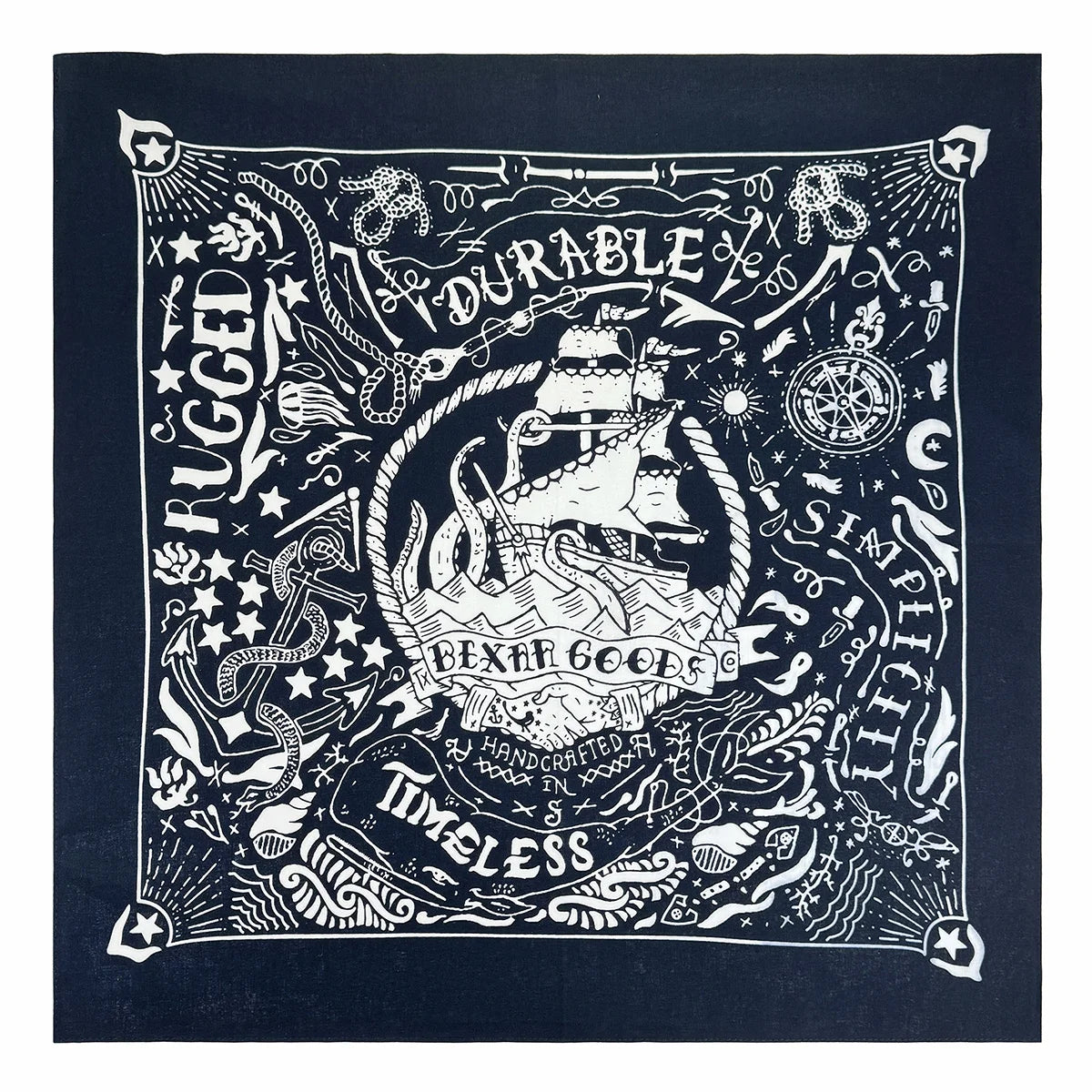 Bandana Coton Imprimé Nautique Hip Hop