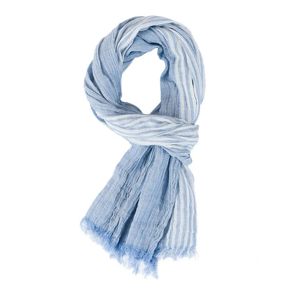 Foulard Homme Coton & Lin Rayé Patchwork