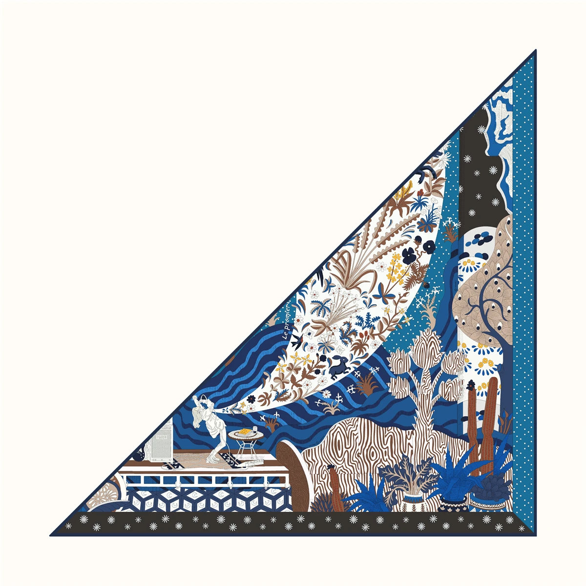 Foulard Femme en Soie Sergé - Motifs Floraux & Colorés