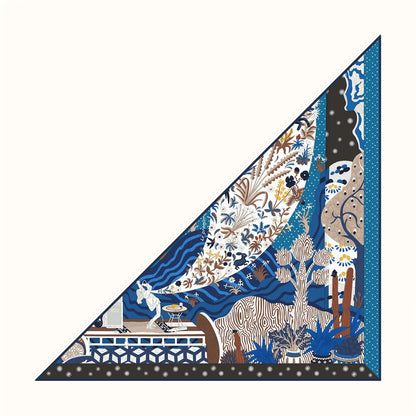 Foulard Femme en Soie Sergé - Motifs Floraux & Colorés