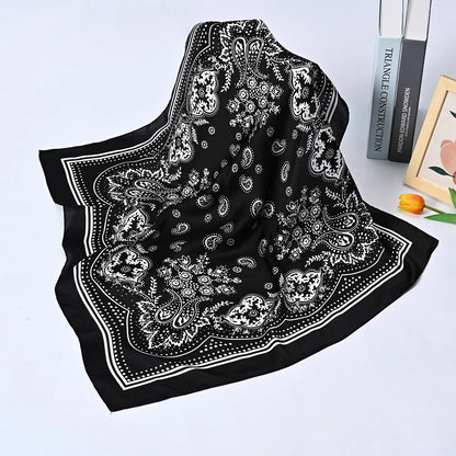 Foulard Carré Satin 70x70cm Bohème Chic