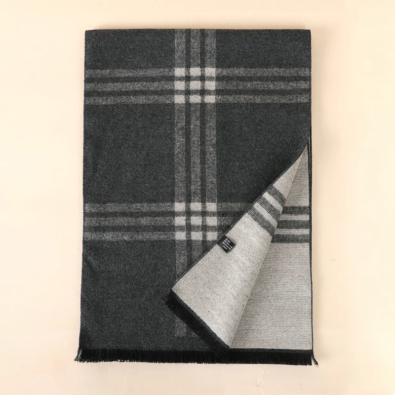 Foulard Homme Coton Patchwork Rayé Doux