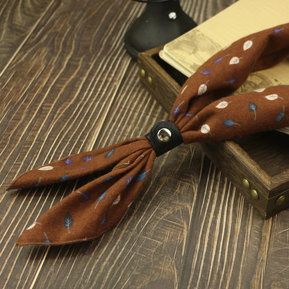 Foulard Cravate Homme Coton Motif Floral Vintage