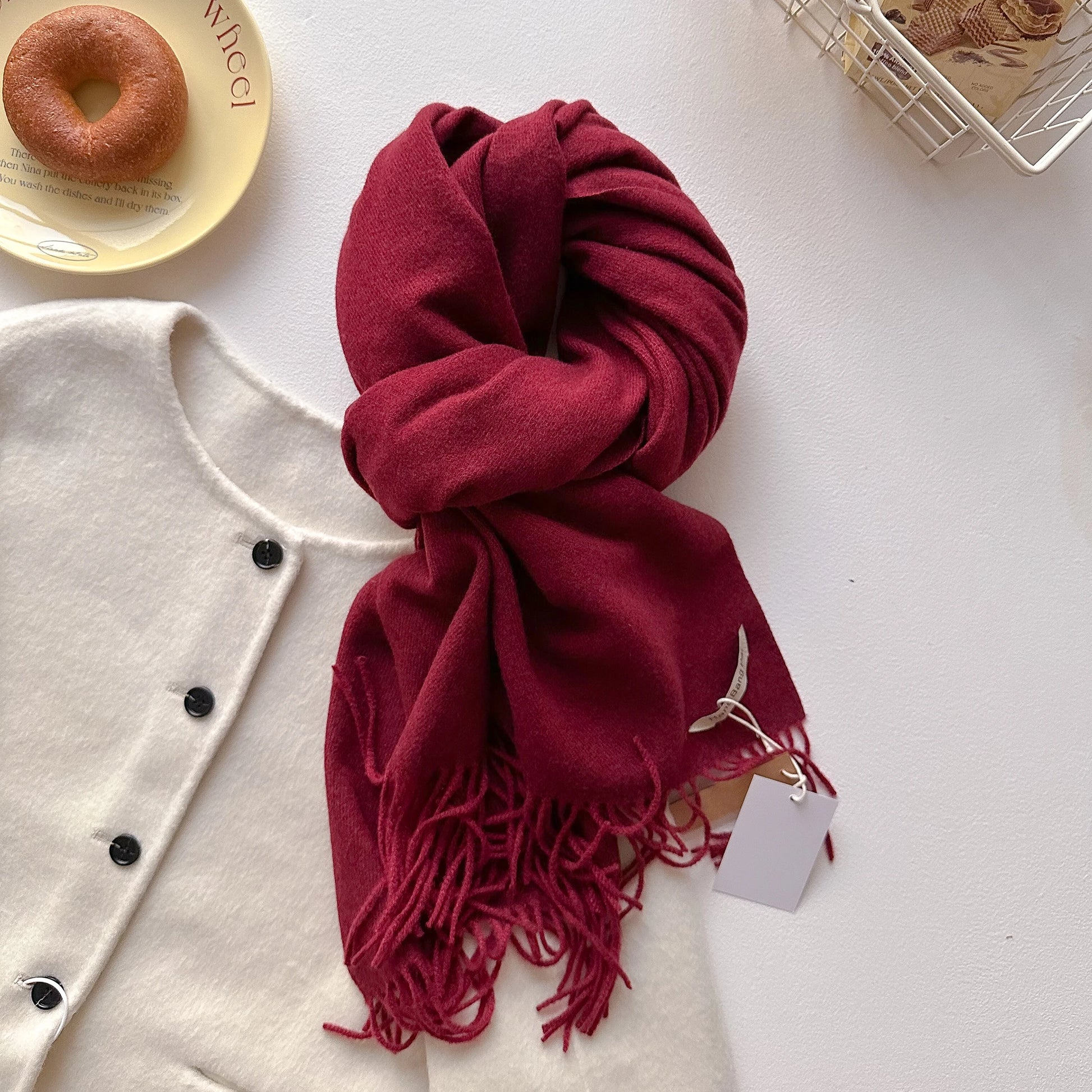 Foulard Long Cachemire Femme - Douceur & Style Hivernal