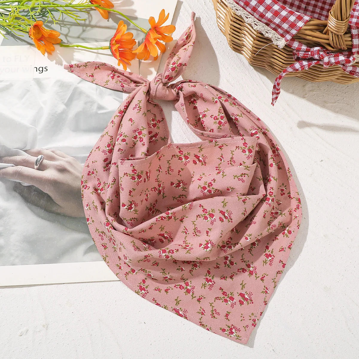 Foulard Rétro Y2K Bohème pour Cheveux