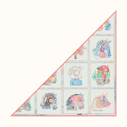 Foulard Femme en Soie Sergé - Motifs Floraux & Colorés