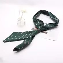 Foulard Carré Soie Homme Imprimé Vintage