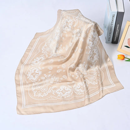Foulard Carré Satin 70x70cm Bohème Chic