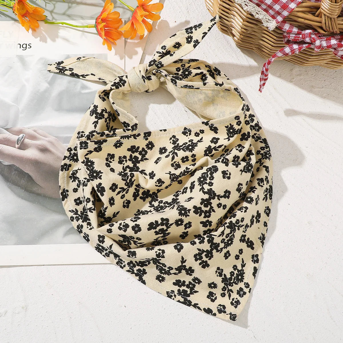 Foulard Rétro Y2K Bohème pour Cheveux