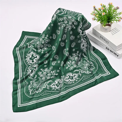 Foulard Carré Satin 70x70cm Bohème Chic