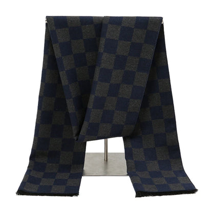 Foulard Homme Coton Patchwork Rayé Doux