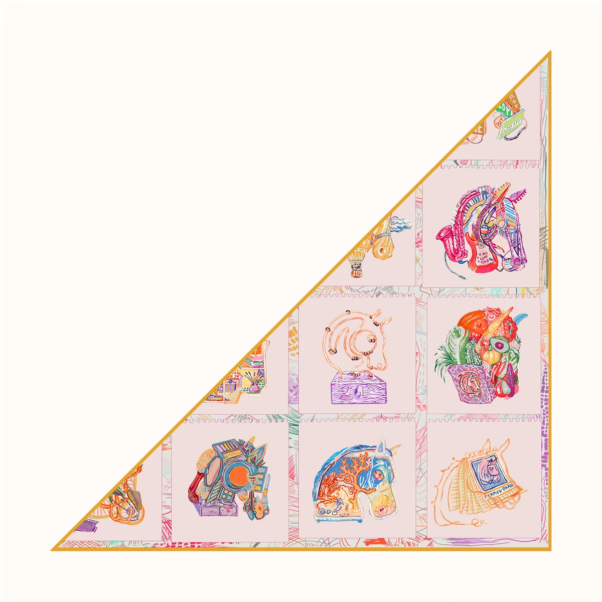 Foulard Femme en Soie Sergé - Motifs Floraux & Colorés