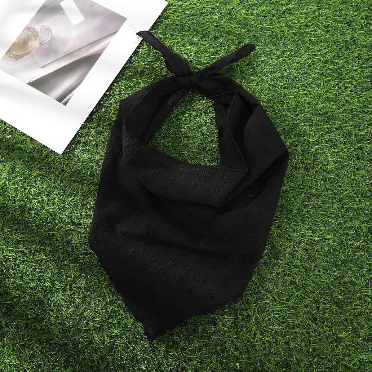 Foulard Triangle Fleuri Vintage 