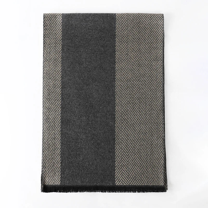 Foulard Homme Coton Patchwork Rayé Doux