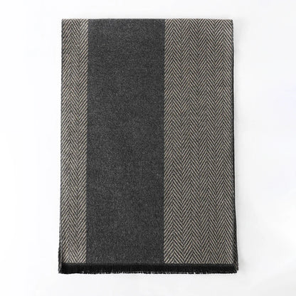 Foulard Homme Coton Patchwork Rayé Doux