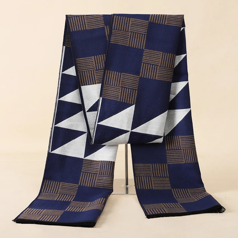Foulard Homme Cachemire Luxe Hiver