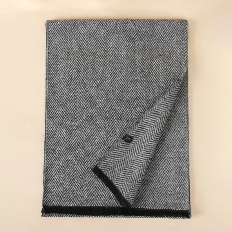 Foulard Homme Coton Patchwork Rayé Doux