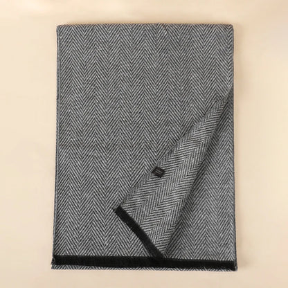 Foulard Homme Coton Patchwork Rayé Doux