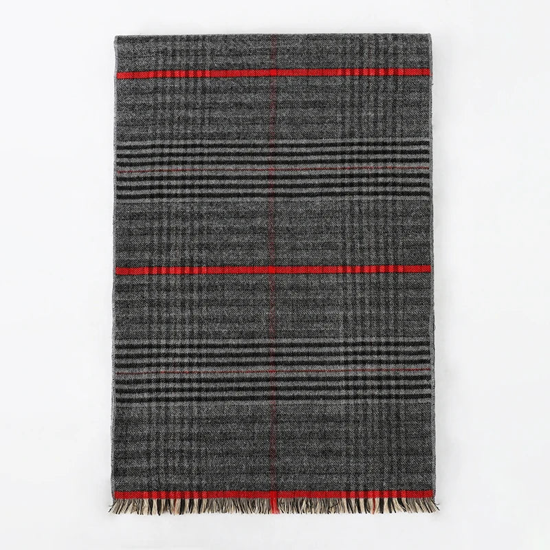 Foulard Homme Coton Patchwork Rayé Doux