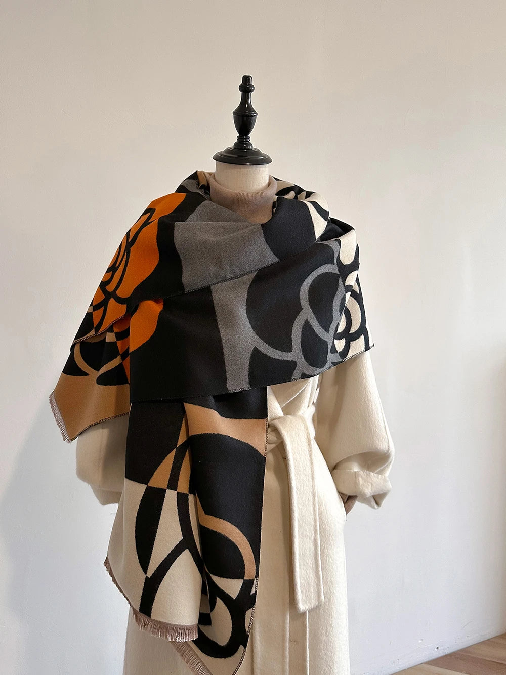 Foulard Luxe Cachemire Femme - Douceur & Chaleur Hivernale