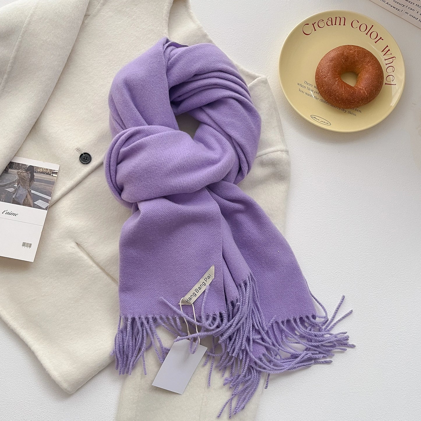 Foulard Long Cachemire Femme - Douceur & Style Hivernal