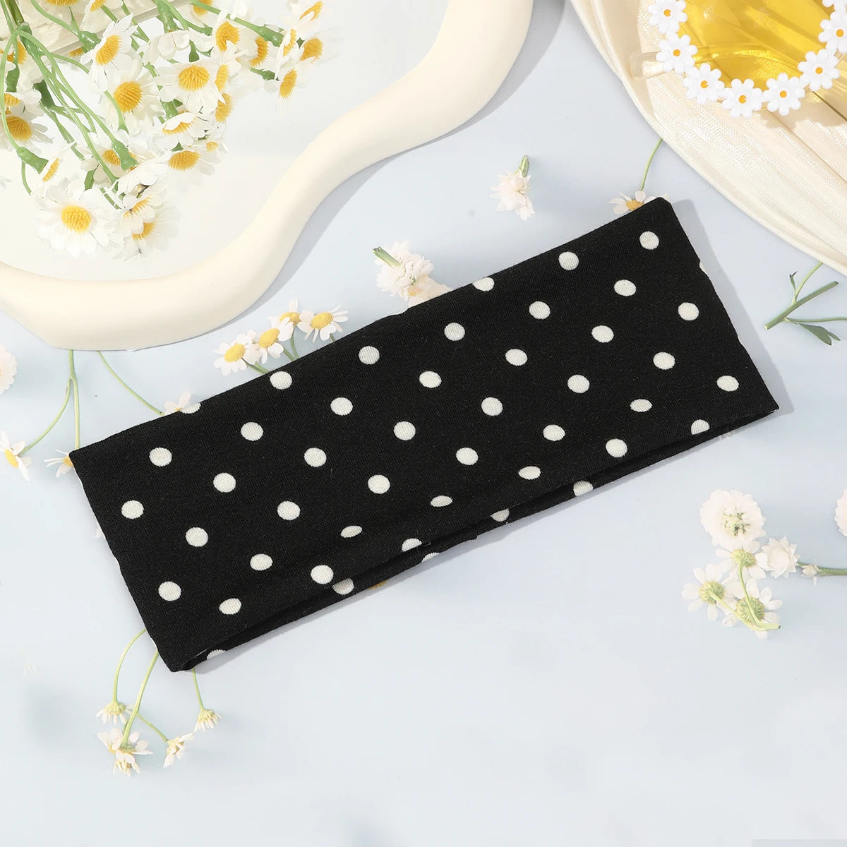 Bandeau Bohème Pois Femme Extensible