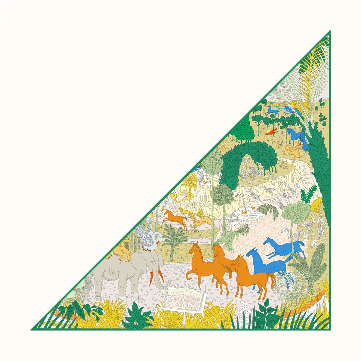 Foulard Femme en Soie Sergé - Motifs Floraux & Colorés