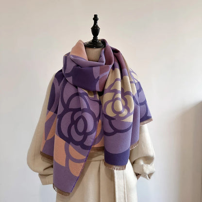 Foulard Luxe Cachemire Femme - Douceur & Chaleur Hivernale