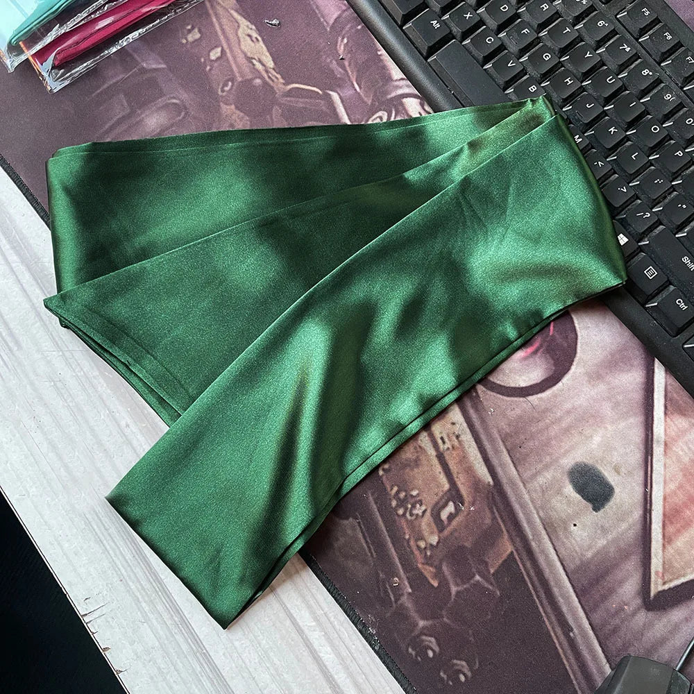 Foulard Long Satin de Soie Polyvalent