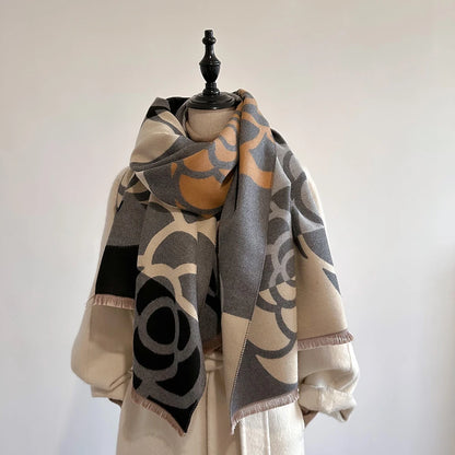 Foulard Luxe Cachemire Femme - Douceur & Chaleur Hivernale