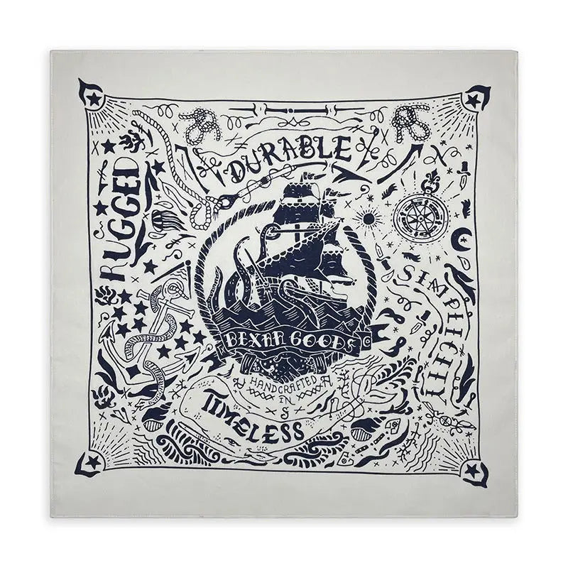 Bandana Coton Imprimé Nautique Hip Hop