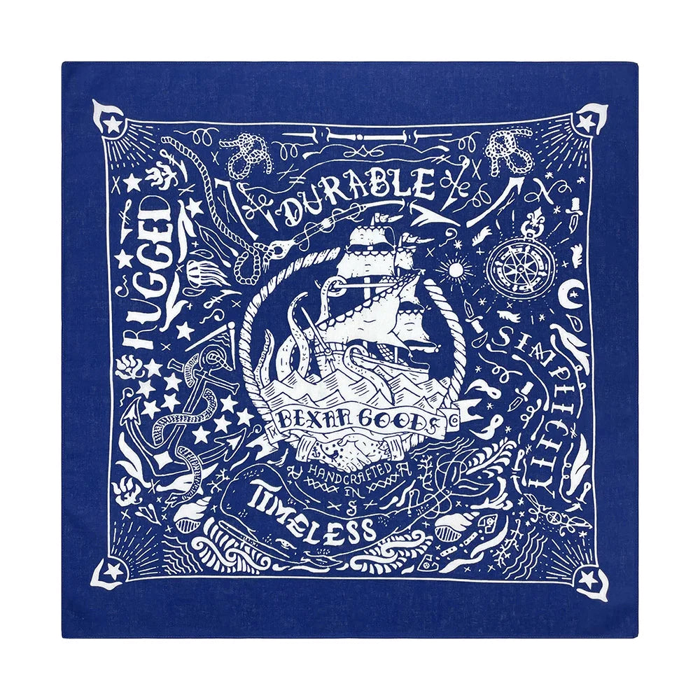 Bandana Coton Imprimé Nautique Hip Hop