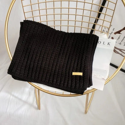 Foulard Vintage Laine Tricotée - Chaleur & Style Unisexe